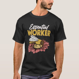 Essential Worker  Beekeeper Beekeeping Honey Graph T-Shirt