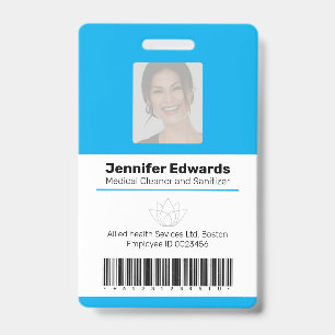 Essential workers identification ID barcode entry Badge