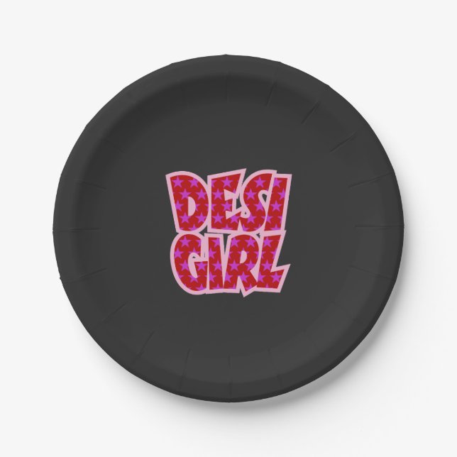 Essentials Bollywood Inspired Gifts Paper Plate (Front)