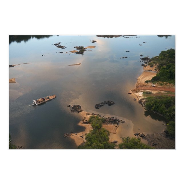 Essequibo River, longest river in Guyana, and 2 Photo Print (Front)
