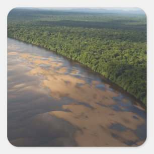 Essequibo River, longest river in Guyana, and 3 Square Sticker