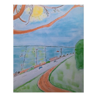 Essex Cliff Seasape Poster