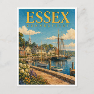 Essex Connecticut Essex Harbour GeoSaga Postcard