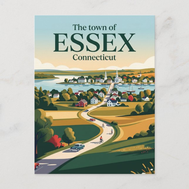 Essex Connecticut Postcard (Front)