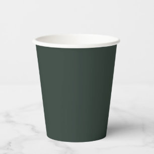 Essex Green Solid Color Paper Cups
