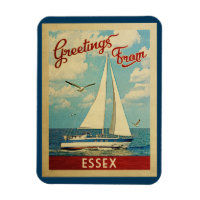 Essex Sailboat Vintage Travel Connecticut