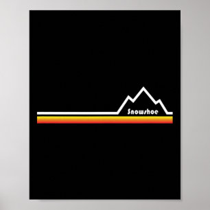 Esskay Designs Black Snowshoe Poster