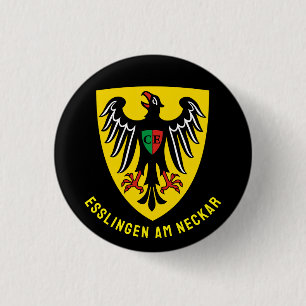 Esslingen am Neckar coat of arms, Germany 3 Cm Round Badge