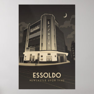 Essoldo Cinema Newcastle Travel Poster