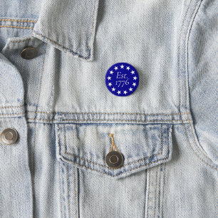 Est. 1776 Betsy Ross Flag Patriotic Gift 3 Cm Round Badge