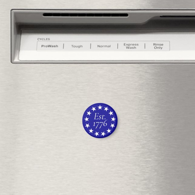 Est. 1776 Betsy Ross Flag Patriotic Gift Magnet (In Situ (Dishwasher))