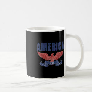 Est 1776 Patriotic Us American Flag 4th Of July Am Coffee Mug