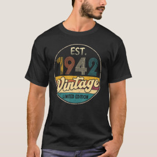 Est 1942 Vintage 1942  80 Year Old 80th Bday T-Shirt