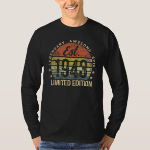 Est 1943 Limited Edition 82nd Birthday Vintage 82 T-Shirt