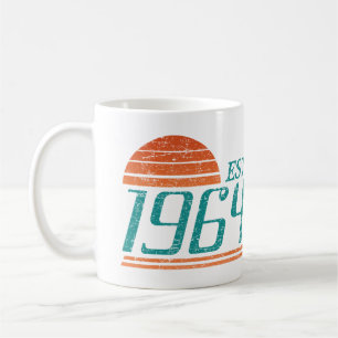 Est. 1964 Vintage 60 Yrs Old Coffee Mug