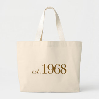 Est 1968 large tote bag