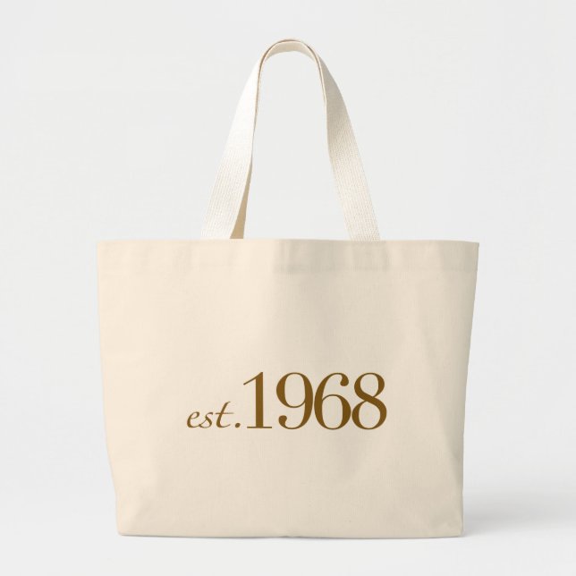 Est 1968 large tote bag (Front)