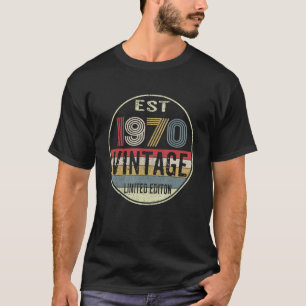 Est 1970 Vintage 1970 52nd Birthday T-Shirt