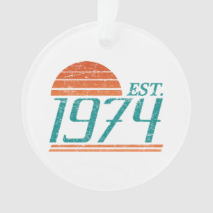 Est. 1974 Vintage 50 Yrs Old Ornament