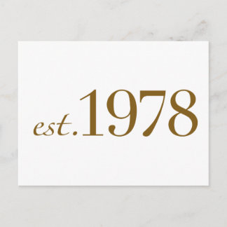 Est 1978 postcard