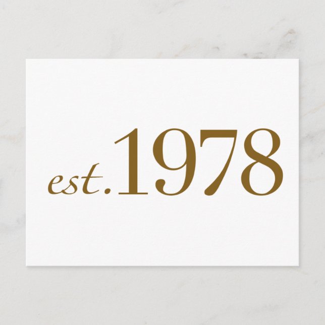 Est 1978 postcard (Front)