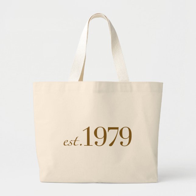 Est 1979 large tote bag (Front)
