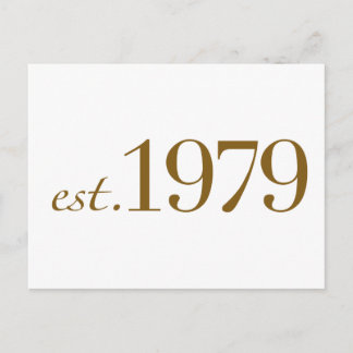 Est 1979 postcard