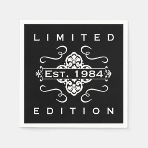 Est. 1984 40th Birthday Napkin