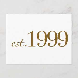 Est 1999 postcard