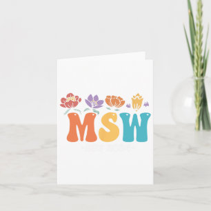 Est 2024 Graduation School Social Worker Shirt Mas Card