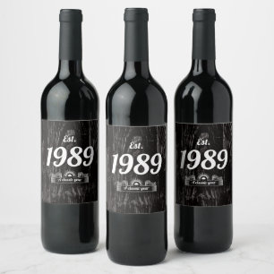 Est. in 1989 A Classic Year Wine Label