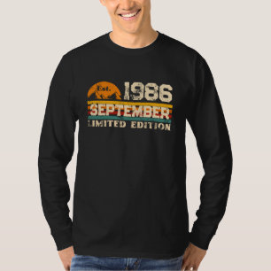 Est. September 1986 limited Edition Custom T-Shirt