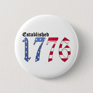Established 1776 6 cm round badge