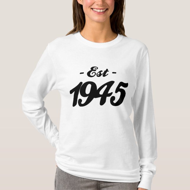 established 1945 - birthday T-Shirt (Front)