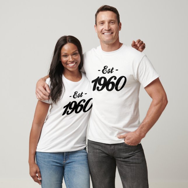 established 1960 - birthday T-Shirt (Unisex)