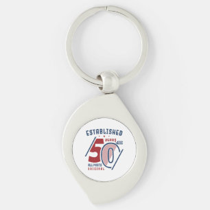 Established 50 Years Ago Birthday Gift Idea II Key Ring