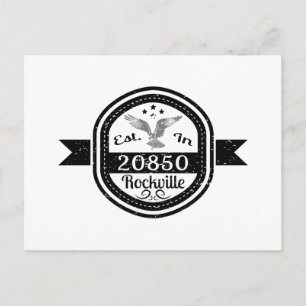 Established In 20850 Rockville Postcard