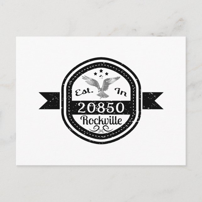 Established In 20850 Rockville Postcard (Front)
