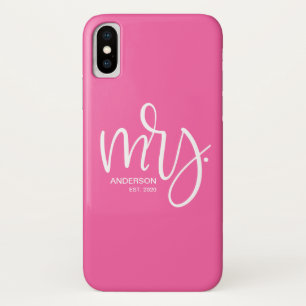 Established Year Newlywed Personalised Mrs Case-Mate iPhone Case