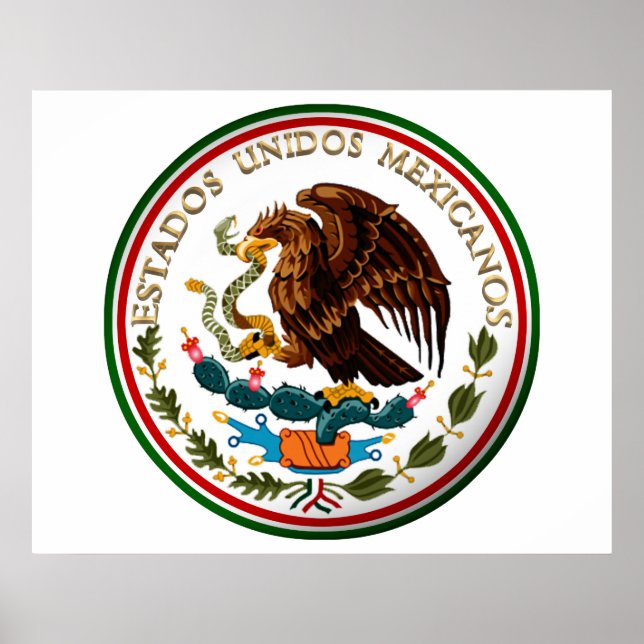 Estados Unidos Mexicanos (Eagle from Mexican Flag) Poster (Front)