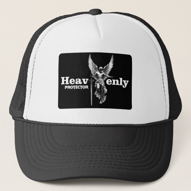 Estampa Anjo - Heavenly Protector - Bone Trucker Hat (Front)