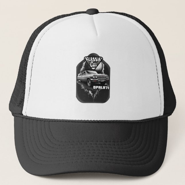Estampa Carro - Classic Car Opala 71 - Bone Trucker Hat (Front)