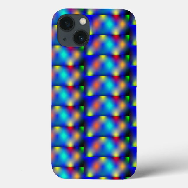Estampa colorida, 'escama quadrada' Case-Mate iPhone case (Back)