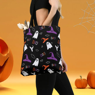 Estampa halloween boo tote bag