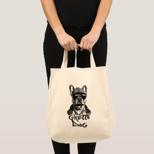 Estampa Hip Hop - Ghetto Dog - Bolsa Tote Bag