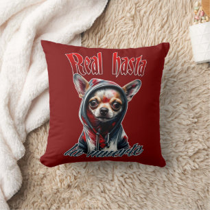 Estampa Hip Hop - Real Hasta La Muerte - Almofada Cushion