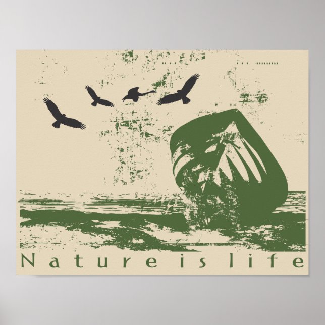 Estampa Nature is life Poster (Front)