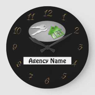 Estate Agency Large Clock