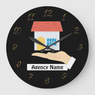Estate Agency Large Clock