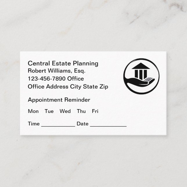 Estate Planning Appointment Cards (Front)